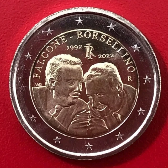 Rotolo 2 euro ITALIA 2022 FALCONE E BORSELLINO MONETA  NUOVA FDC integro