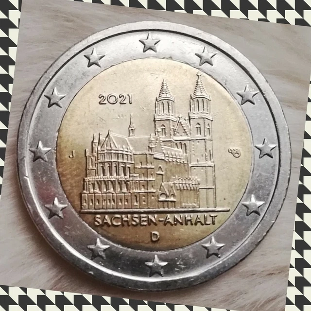 2 Euro Münze Sachsen-anhalt 2021 Fehlprägung