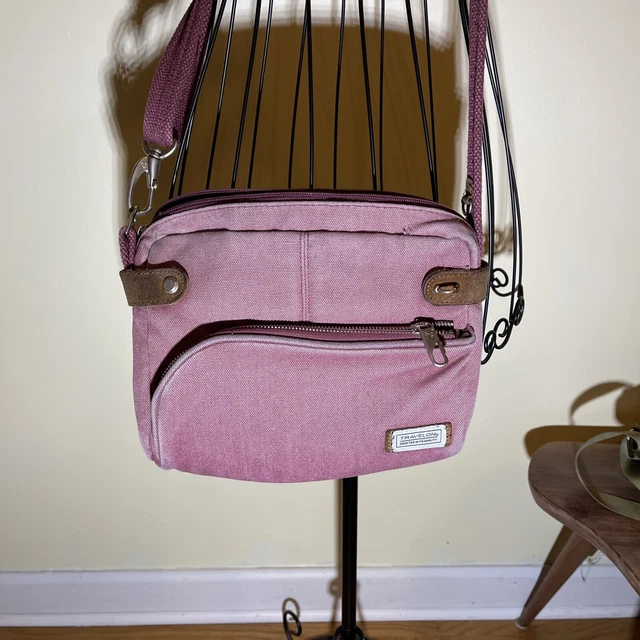Travelon Anti-Theft RFID Blocking Heritage Crossbody Bag dusty rose EUC