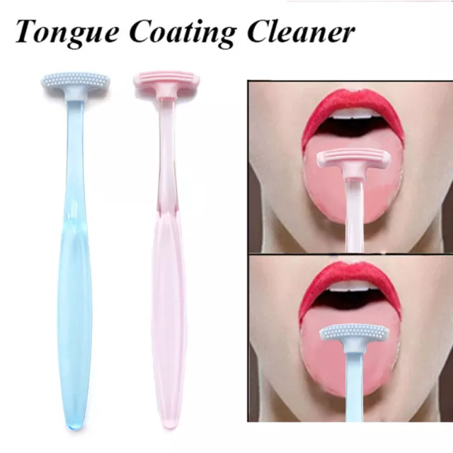 Tongue Scraper Cleaner Dental Care Soft Plastic Tongue Brush Oral Hygiene Mouth