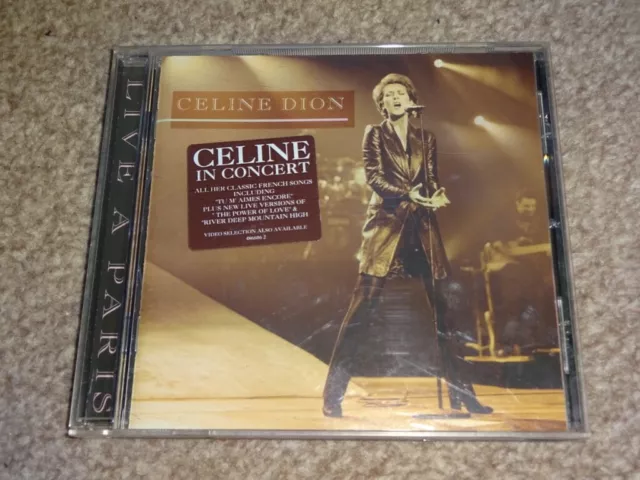 Cd Album - Celine Dion - Live A Paris
