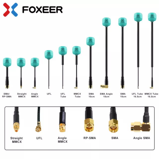 2x FOXEER FPV Mini Antenna Lollipop 4 Plus 5.8G 2.6dBi Omni for RC Racing Drone