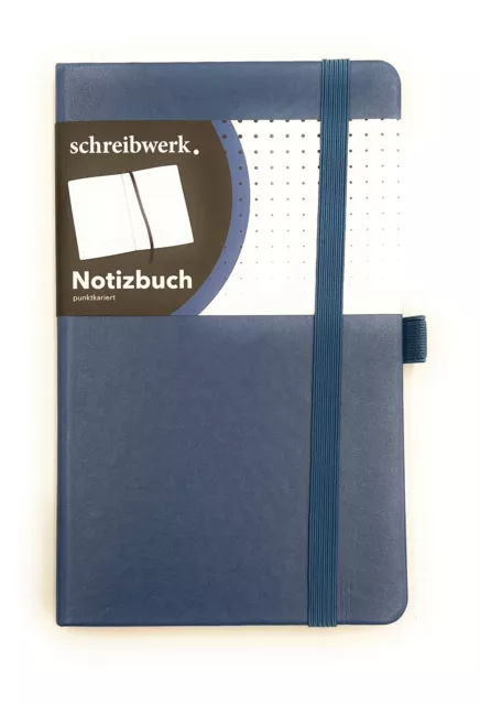 Schreibwerk Notizbuch A5 punktkariert kariert Hardcover Tagebuch dotted NEU&OVP