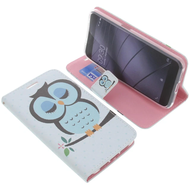 Wigento Für Gigaset GS4 Handy Tasche Wallet Premium Rosa Schutz Hülle
