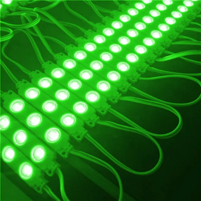 20X LED Modulo Werbebeleuchtung Pubblicità per Esterni Vetrine Verde Luce 12V