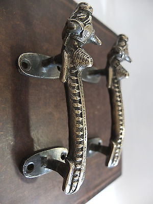 Vintage Antique Style Solid Brass Pair Of Cabinet Door Handles ....Drawer Pulls