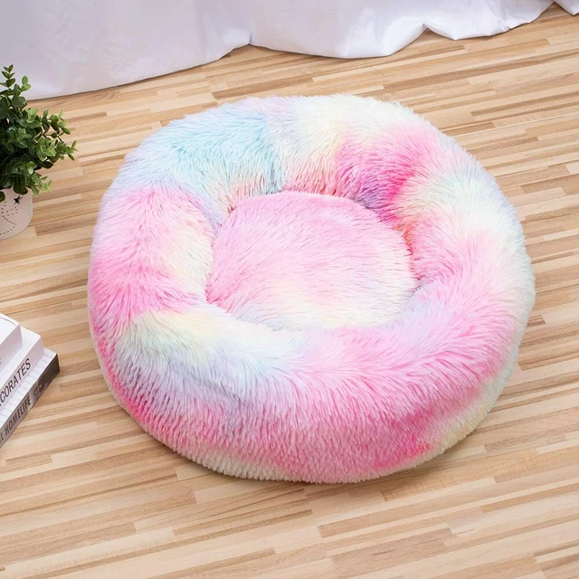 Soft Calming Donut  Anti Anxiety for Small Pet Cat Dog Caushion Mat Bed Kennel 6