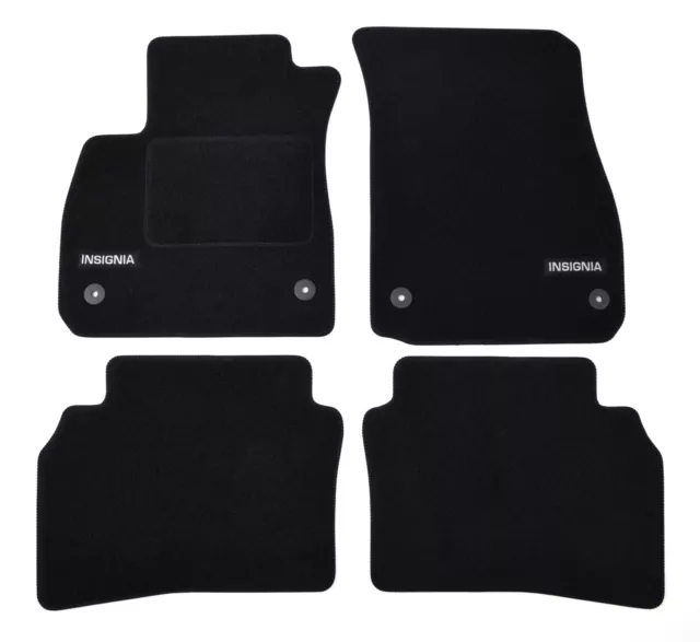 Tappetini per Auto su misura per Opel Insignia dal 2017 moquette con LOGO 4pcs