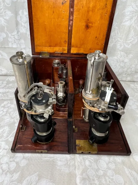 Dobbie McInnes Steam Engine Horsepower Indicator Gauges, Set of 2 w/ Accessories