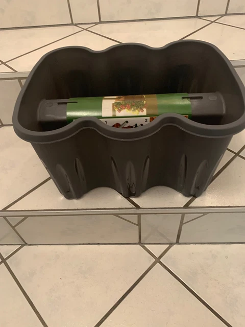 10 x Hängetopf Balkon Geländer Blumentopf Hängetöpfe Garten Blumen Kräuter Topf