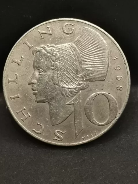 10 Schilling Argent 1968 Autriche / Austria Silver