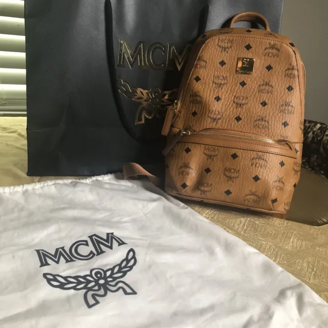 MCM cognac crossover bag Mens ( New )