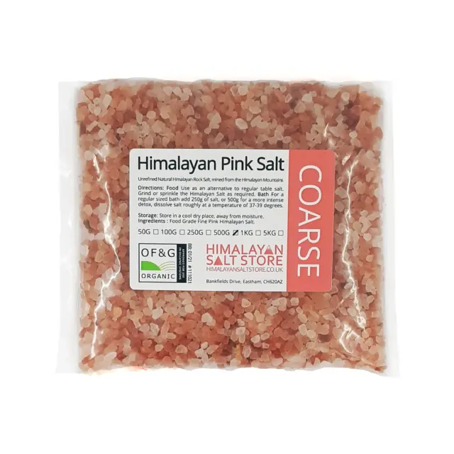 ORGANIC PINK HIMALAYAN SALT Coarse Grade - Over 10,000 sales!!