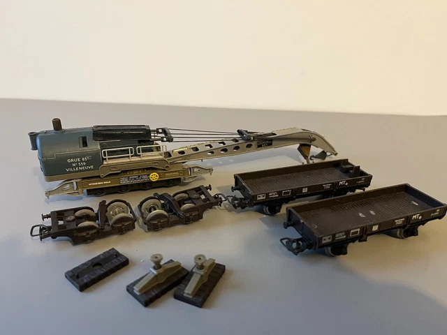 Le Coffret Grue Lourde Sur Rail Cockerill 85 T En Miniature De Jouef Au H0 14366