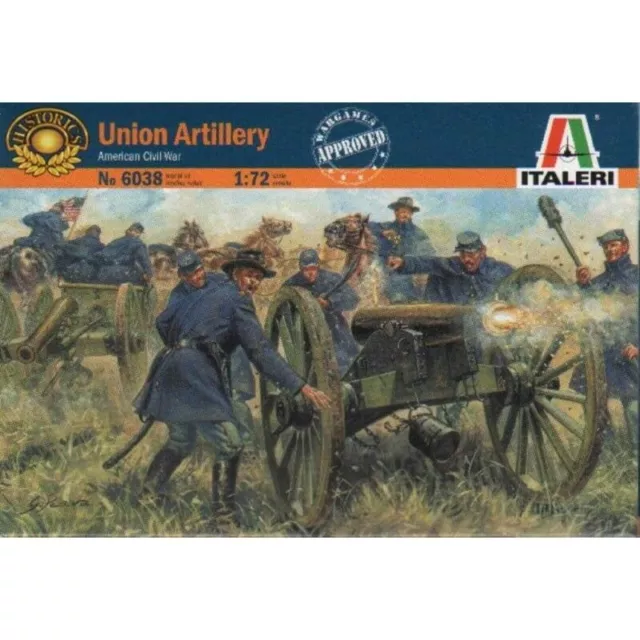 Italeri 1/72 Figures American Civil War Acw Union Artillery
