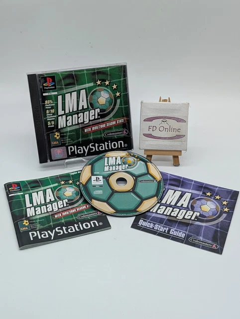 PLAYSTATION PS1 LMA Manager Juego de Fútbol Completo 1999 - Main Image