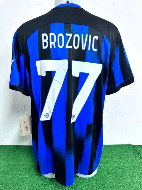 01 Maillot Inter Brozovic No Match Worn Shirt Jersey Vintage