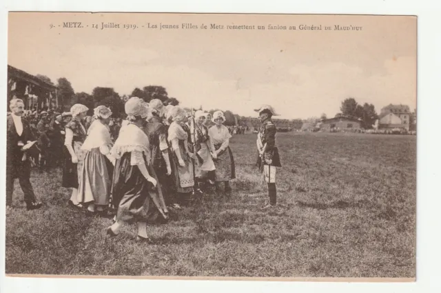 METZ - Moselle - CPA 57 - Military - Young Girls and General De Maud'Huy