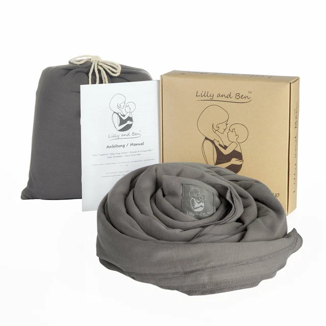 Écharpe de Portage Bébé Élastique BIO - Wrap Bébé - Bandeau de Portage