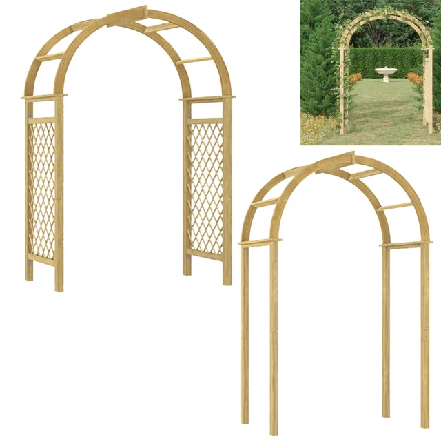 PERGOLA GARTENPERGOLA ROSENBOGEN Spalier Rankhilfe Rankgitter Bambus