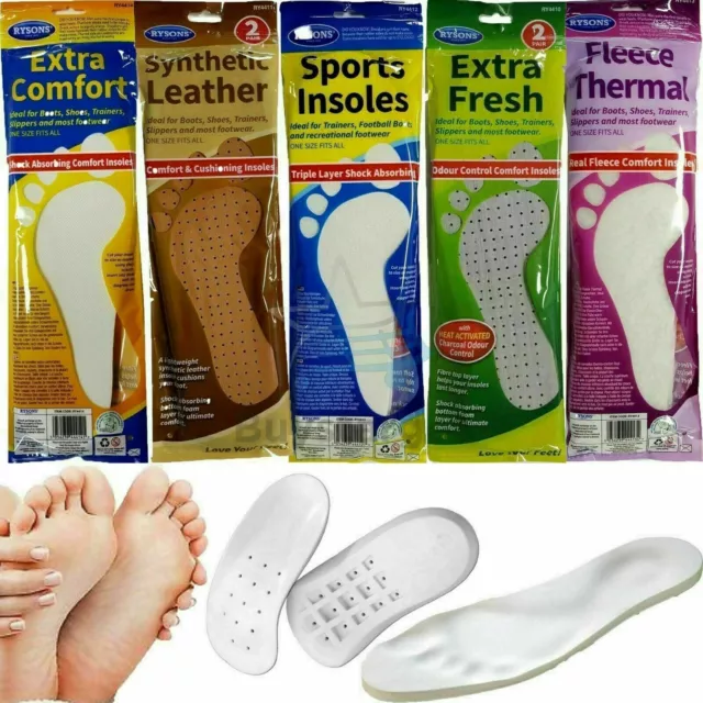 Shoe Insoles Orthopaedic Memory Foam Sports Comfort Fresh Leather Thermal Unisex