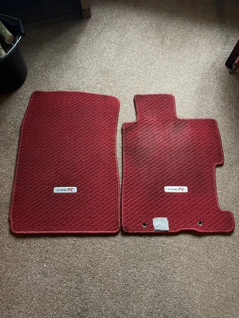 For 04-08 Acura TSX Red Nylon Floor Mats Front Rear Carpets w/ Type S