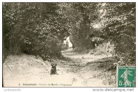 95 ARGENTEUIL - chemin du moulin d'orgemont