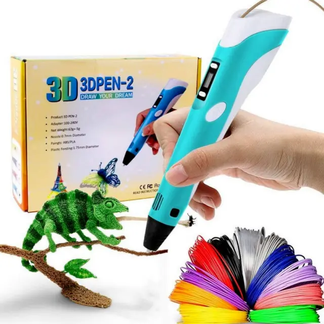 PENNA 3D PER Bambini 3D Pen Penna 3D Professionale Kit Completo Con  Filamento EUR 24,95 - PicClick IT