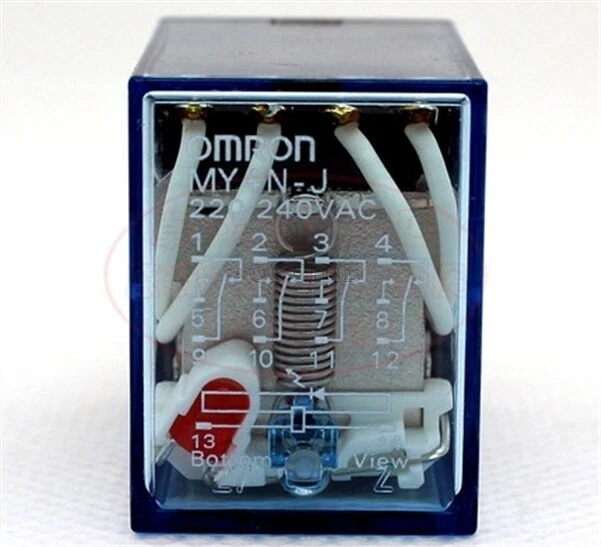 10 PZ OMRON Relè MY4N-J MY4NJ 220/240VAC 14 PIN af EUR 45,43 - PicClick IT