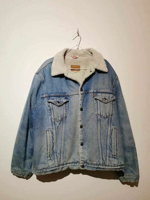 Veste levis jean top mouton homme