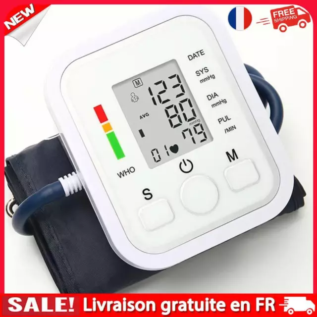 Digital Automatic Blood Pressure Monitor Pulse Heart Rate Monitor(english voice)