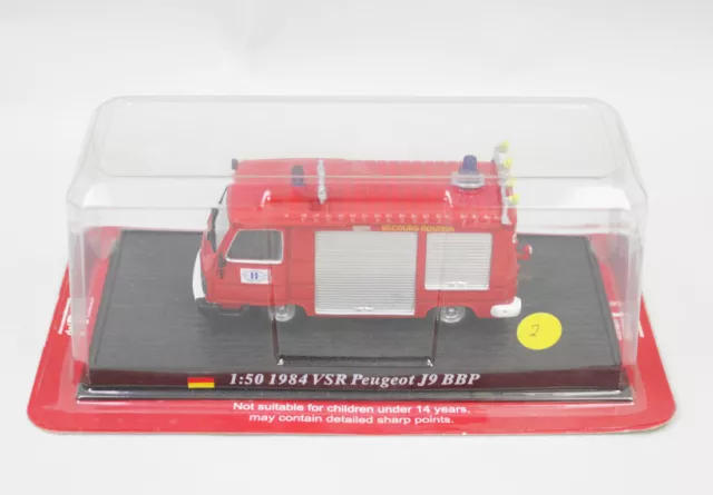 Del Prado Modellauto Feuerwehr Deutschland 1984 VSR Peugeot J9 BBP (2)