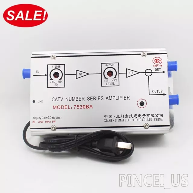 7530BA 220V CATV Amplifier Cable Signal Amplifier For Buildings Analog Signals