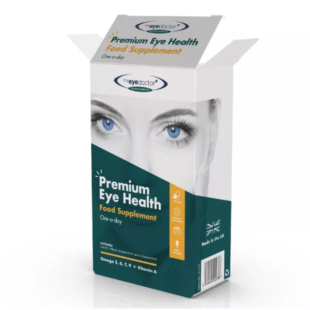The Eye Doctor Vitamine Premium Augengesundheit Nahrungsergänzungsmittel One-a-Day (x30)