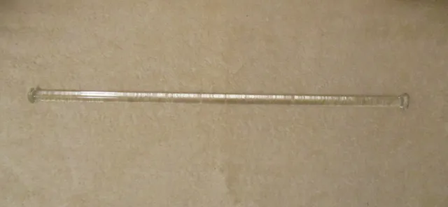Antique Glass Rod Towel Bar Replacement 17 5/8" Long No Mounting Brackets