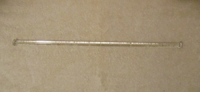 Antique Glass Rod Towel Bar Replacement 17 5/8" Long No Mounting Brackets