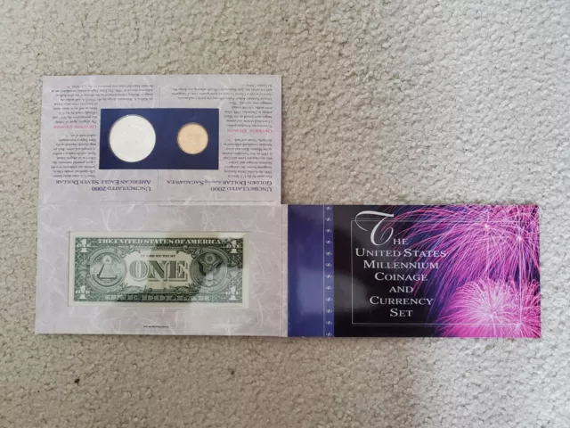 The United States 2000 Millennium Coinage And Currency Set