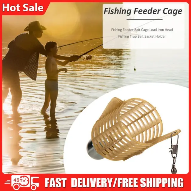 FISHING BAIT CAGE ABS + Iron Fixed Point Feeder Adjustable Weight For Ice  RHS £6.58 - PicClick UK