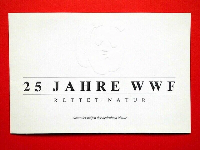Beleg Ersttagsblatt Gedenkblatt DDR - BRD 1987 25 Jahre WWF Philatelia '87