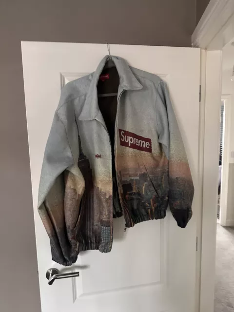 SUPREME AERIAL TAPESTRY Harrington Jacket Multicolor - Size Small 