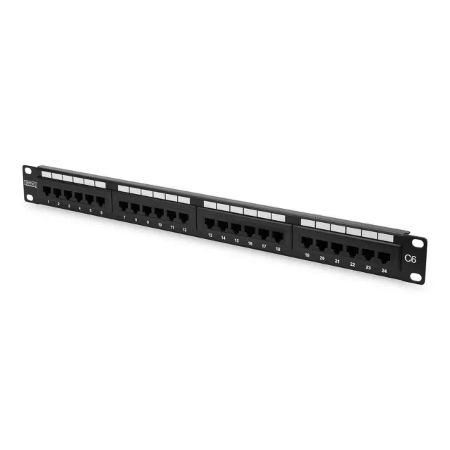 DIGITUS DN-91624U CAT6 PATCH PANEL 24PORT 1HE, Patch Panel