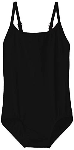 Danskin Little Girls' Camisole Nylon Leotard, Black, Toddler, Black, Size  Pm98