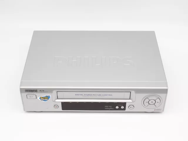 RETRO PHILIPS VR220 VIDEO CASSETTE RECORDER Vintage 2-Head VCR With Turbo Timer