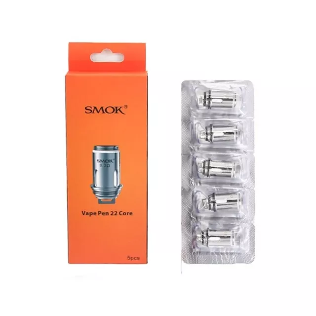 Smok Vape Pen 22 Dual Coils im 5er Pack 0,3 Ohm e Zigarette Head Verdampferköpfe