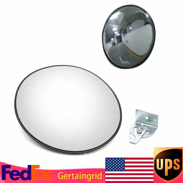 12" Wide Angle Mirror Security Convex Mirror Outdoor Road Traffic Driveway Safe