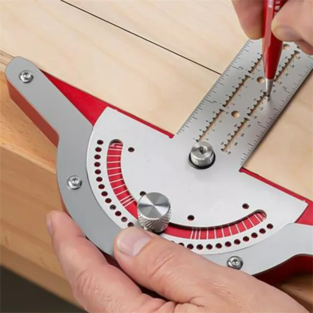 Woodworkers Edge Ruler Efficient Protractor Angle Woodworking Angles Caliper AU