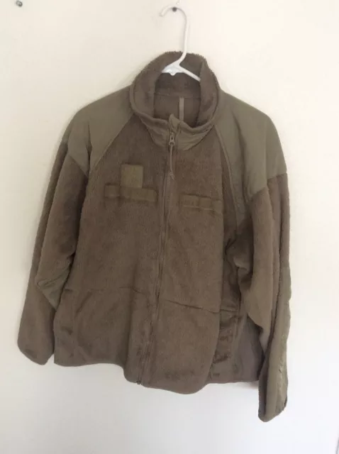 US Army Multicam Gen III Brown Fleece Jacket, Cold Weather Large Regular