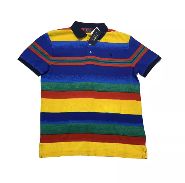 Polo Ralph Lauren Soft Touch Striped Polo Shirt New W/Tags Men’s M