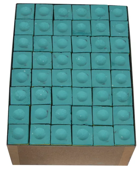 A Box Of 144 Pieces Green Triangle Chalk