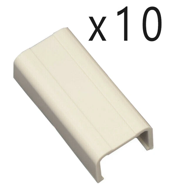 10 PACK 1.75" Raceway Conduit Cable Management Wire Mold Joint Cover